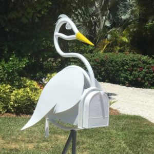 Egret Mailbox from Tube Dude